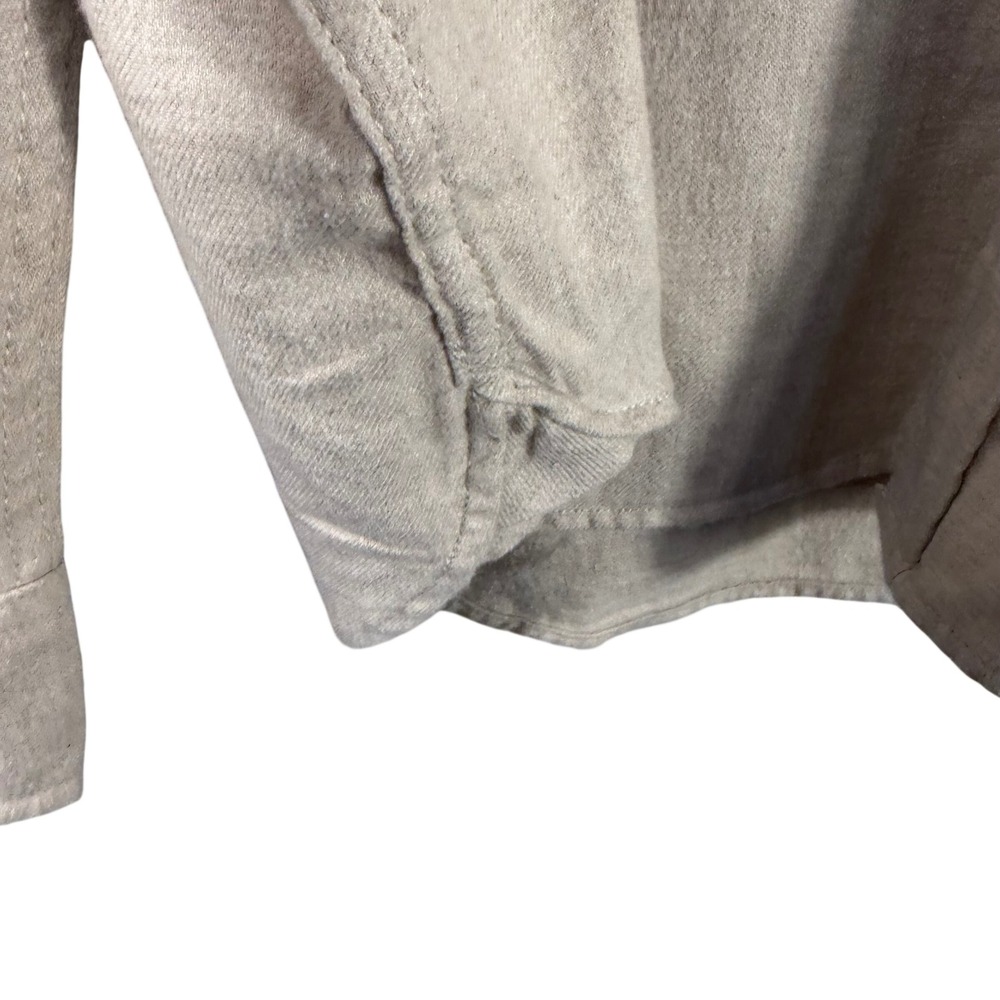 Mutual Weave Beige Button Up Shirt Men's XXL Long Sleeve Woven 100% Cotton - Picture 5 of 13